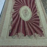 فرش 4متری همراه با قالیچه گرد تمیزو سالم