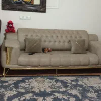 مبل ۷نفره پایه فلزی طلایی چستر|مبلمان خانگی و میز عسلی|سرخرود, |دیوار