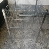 سبد استیل  وتعدادی رگال ثابت ومتحرک