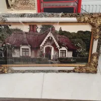 تابلو فرش طرح کلبه سه بعدی