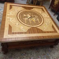 میزجلومبلی معرق ومنبت مربع|مبلمان خانگی و میز عسلی|تهران, کاج|دیوار