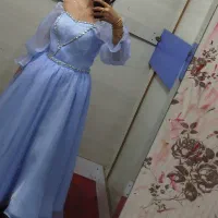 پیراهن مجلسی و عروسکی کار شده پرنسسی