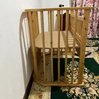 تخت کنار مادر با چوب نایاب سُر(زرین)محافظ دار کودک|تخت و سرویس خواب|چالوس, |دیوار