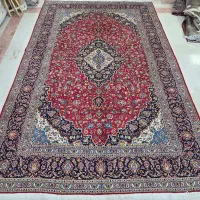 فرش ۱۲ متری لاکی سرمه‌ای دستباف کاشان|فرش|تهران, شیراز|دیوار