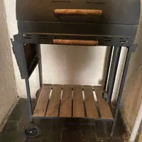 بخاری گازی وباربیکیو زغالی هود دو موتوره