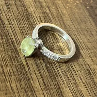 انگشتر نقره یاقوت زرد