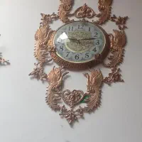 ساعت برنز  وپروانه های دیوارکوب برنز