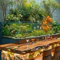 اکواریوم ارزان. دکور شده همه سایز.