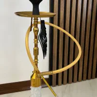 قلیان کرنو طلایی بزرگ