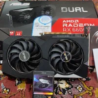 کارت گرافیک rx6600 و پاور600وات کولرمستر