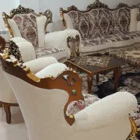 مبلمان استیل به همراه جلومبلی