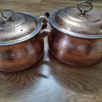 دو عدد قابلمه مس زنجان