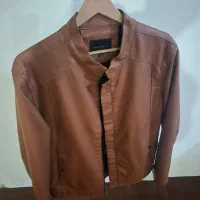 کاپشن چرم صنعتی سایز xL  وزن 60 کیلو اوکیه براش|لباس|محمدیه-قزوین, |دیوار