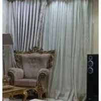 پرده حریر وکنار پرده ای مخمل