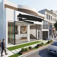 مغازه بر خ  رازی نبش ۱۰ متری  عکس فعلی وطراحی جدید