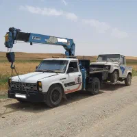 جرثقیل نیسان ۲ تُنی ۱۲ متری و سبد بالابر|خدمات حمل و نقل|بیجار, |دیوار