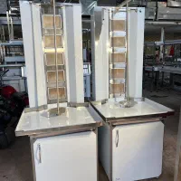 دستگاه کباب ترکی شاورما-میزکار کابینتی-ترولی استیل