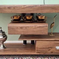 میز تلویزیونی شیشه ای