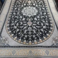 ۲عددفرش ۶متری ۷۰۰شانه طوسی ذغالی ترنج پدیده|فرش|مشکین‌دشت, |دیوار