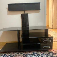 میز تلویزیون شیشه ای