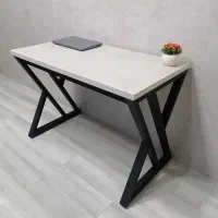 میز تحریر فلزی ام دی اف چوب و فلز