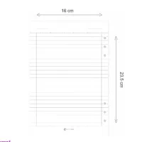 کاغذ کلاسور a5 شش حلقه