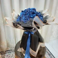 دسته گل روبانی شاین دار|گل مصنوعی|کرج, مصباح|دیوار