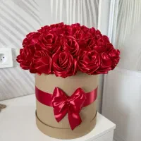 دسته گل روبانی