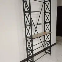 کتابخانه فلزی چوبی