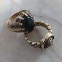 انگشتر سنگ طلا روس نو کار بسیار شیک