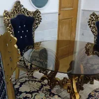 میز ناهارخوری ۴ نفره سلطنتی درحد نو|میز و صندلی غذاخوری|قم, زنبیل آباد|دیوار