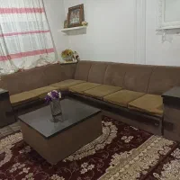 مبل ۷نفره مدل ال کاملا سالم بدون پارگی درحد نو|مبلمان خانگی و میز عسلی|کلاردشت, |دیوار