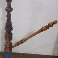 قلیان چوبی۵۰سانتی چوب گردو دورنگ خاص