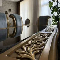 میز نهارخوری 8 نفره سلطنتی ورق طلا|میز و صندلی غذاخوری|مشهد, نیروی هوایی|دیوار