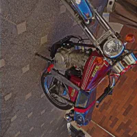 موتور|موتورسیکلت|بم, |دیوار