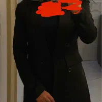 مانتو شلوار مشکی رسمی اداری