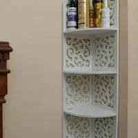 شلف ۴ طبقه سفید|کتابخانه، شلف، قفسه‌های دیواری|کنگاور, |دیوار