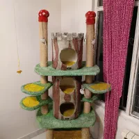 اسکرچر گربه دو متری با سه لونه