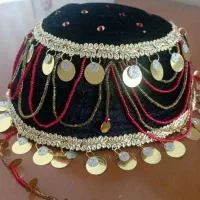 کلاه فیس کردی و کمربند سنتی زنانه|لباس|همدان, |دیوار