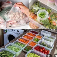 ظرف فریزری شفاف مستطیل