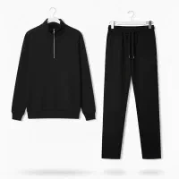 ست مردانه نیم زیپ و شلوار جاگر.همه نوع رنگ