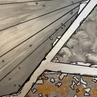 فروش تابلو نقاشی مدرن ساخته شده از ورق نقره|تابلو، نقاشی، عکس|تهران, ولنجک|دیوار