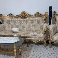 مبل ۹ نفره سلطنتی کاملا نو و تمیز|مبلمان خانگی و میز عسلی|قدس, شهر‌قدس|دیوار