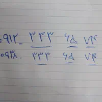 خط،رند کد ۰۹۱۲۳۳۳