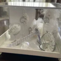 ست بله برون به همراه باکس شیشه ای و جام عسل
