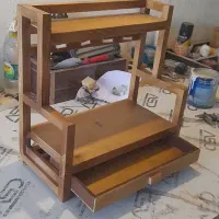 استند چوبی کشو دار|کتابخانه، شلف، قفسه‌های دیواری|کرمان, |دیوار