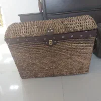 صندوقچه حصیری خارجی نو و ۳تا باکس حصیری