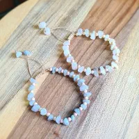دستبند آکوامارین و کوارتز