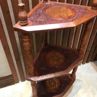 دکور چوبی منبت کاری شده سه طبقه