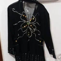 مانتوکتی پالتوچرم کت دامن سنگدوزی شده پیراهن مجلسی|لباس|پاکدشت, خاتون آباد|دیوار